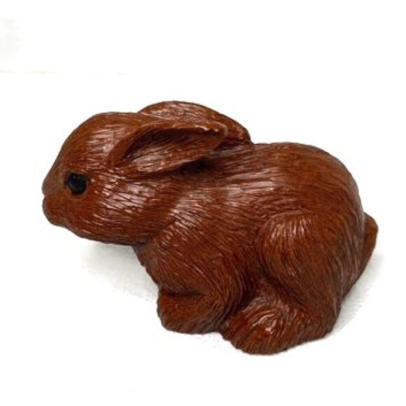 Vtg Red Mill Mtg Bunny Rabbit Figurine Pecan Resin 1991 - Picture 5 of 8